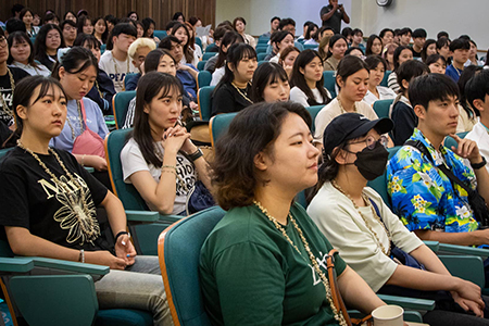 Students begin their English Adventure Program at the University of Guam in Mangilao on June 26.