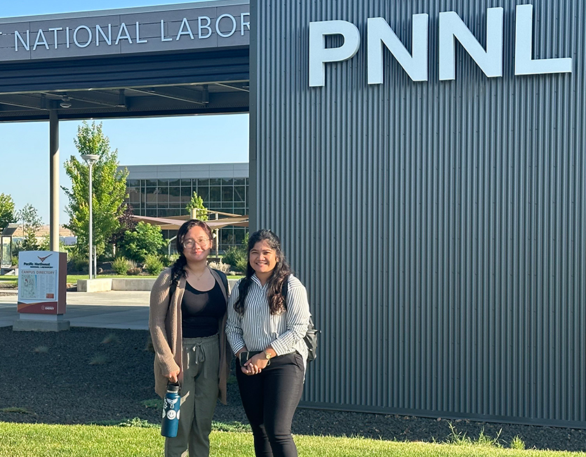 Merry Jubilaine Remetira and Anna Lhyn Mallari at PNNL