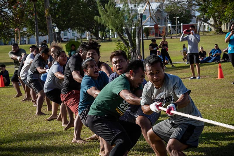 Tug-of-war at the previous President's Cup