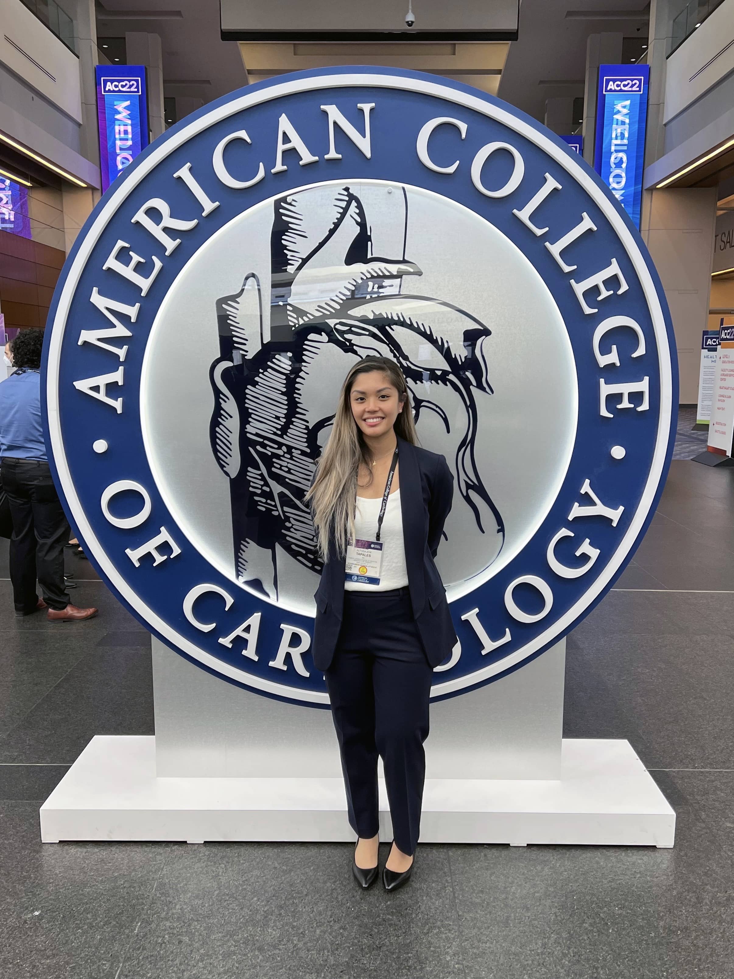 Althea Tapales at the American College of Cardiology