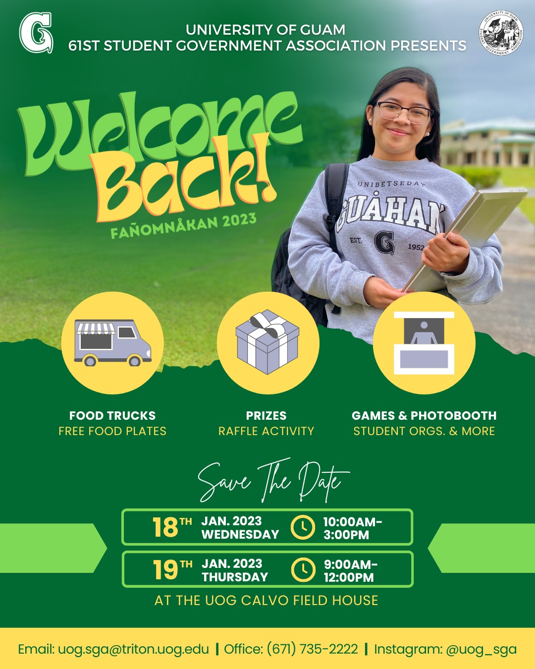 Tritons Invited To Welcome Back Events Jan 18 19 University Of Guam 