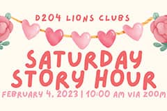 Saturday Story Hour, February 4, 2023, 10 am via Zoom