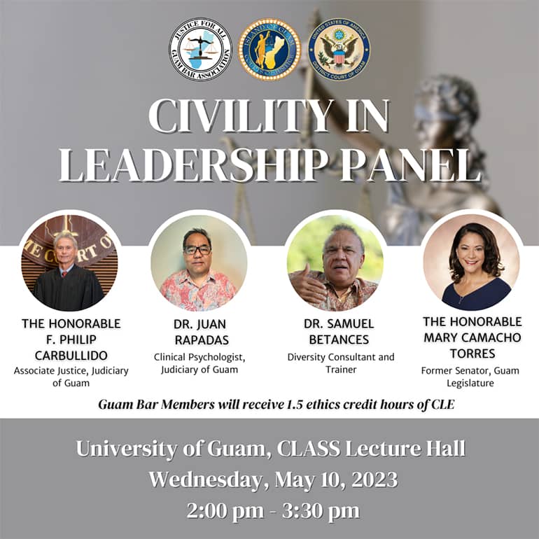 Civility in Leadership Panel Discussion Flyer
