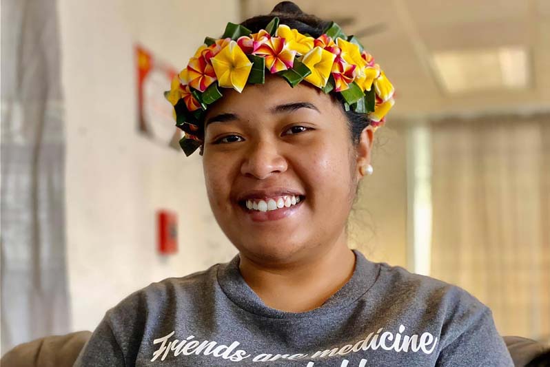 With her soon-to-be-received UOG business administration degree in accounting, Shanna Leen Braiel plans to return to Chuuk with an eye for public service