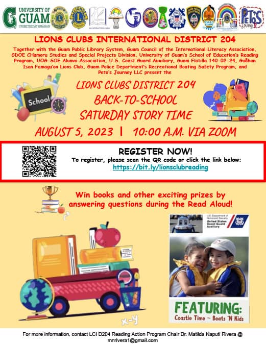 Back to School Storytime flyer