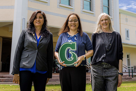 Group photo including Martha Suez-Sales, Dr. Doreen T. Crisostomo-Muña, and Roseann Jones 