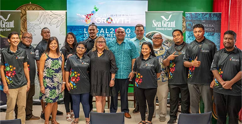 New members of G3 Local2030 Islands Network Conservation Corps pose for a photo