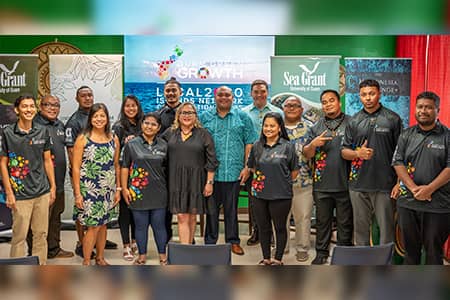 New members of G3 Local2030 Islands Network Conservation Corps pose for a photo