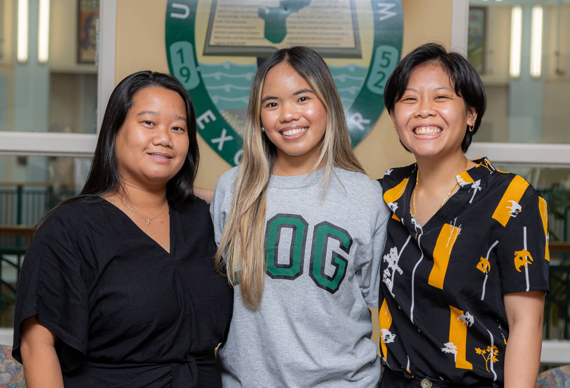 Group photo of McEllie Garcia, Kyona Rivera and Anita Gamazon