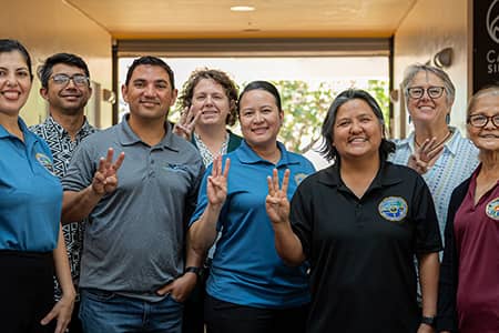 For three days, through Thursday, February 1, the Naval Facilities Engineering Systems Command (NAVFAC) Marianas sent an HR team to the UOG campus to begin recruiting for paid job internships for students and job programs for new college graduates.