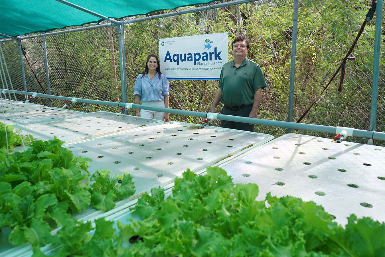 An aquaponics park has reopened on the UOG campus by the College of Natural & Applied Sciences.