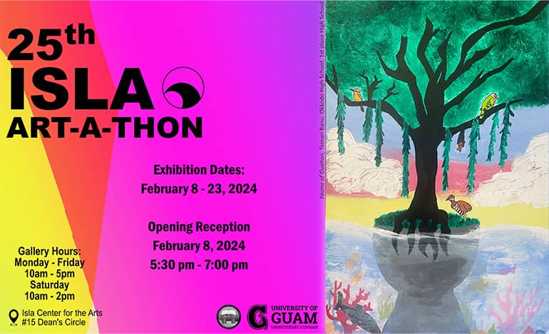 25th Isla Art-A-Thon poster showcasing “Fauna of Guahan” artwork