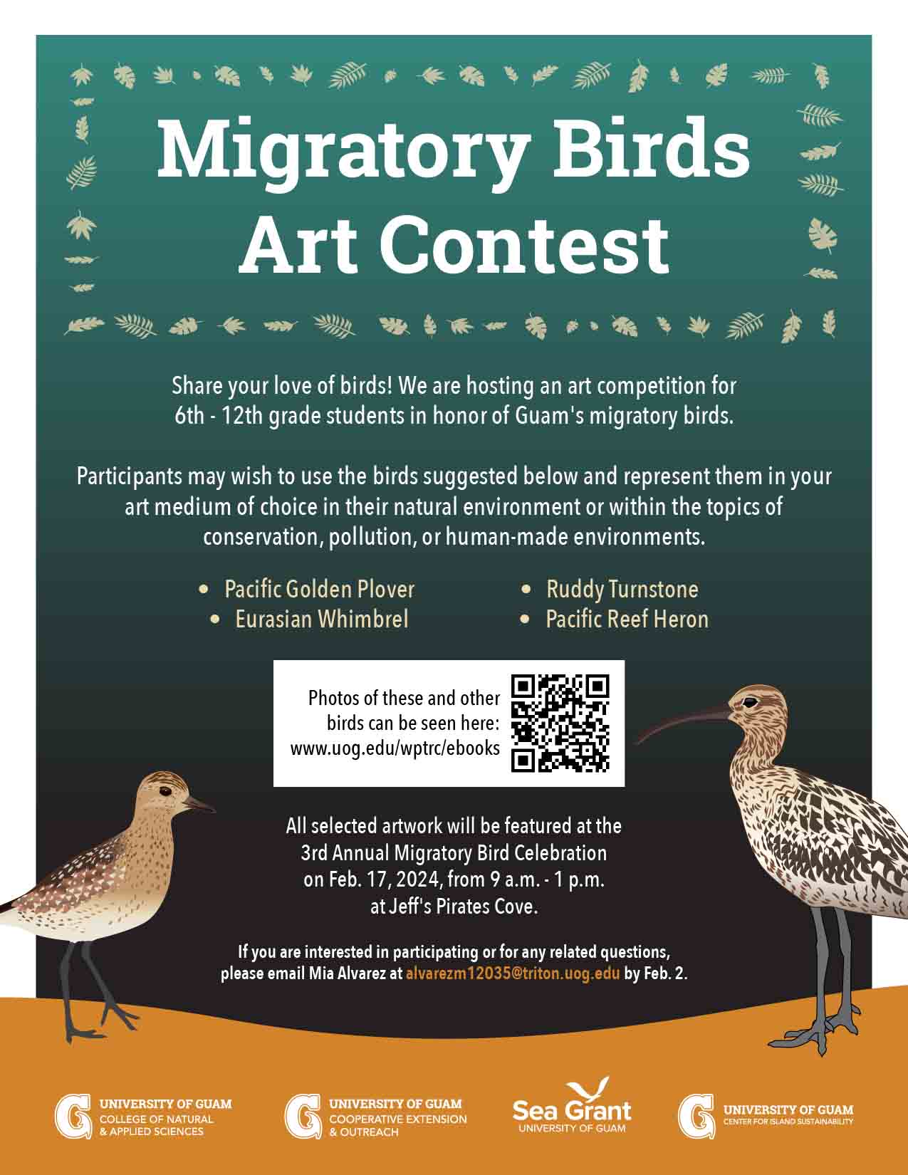 Flyer for Migratory Birds Art Contest