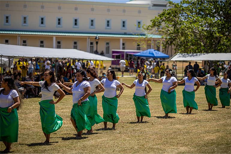 Kosrae Student Organization showcases traditional dance for 56th Charter Day