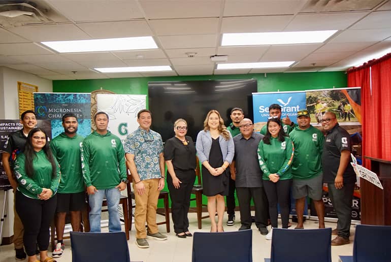 Members of second cohort of G3 Local2030 islands Network Conservation Corps pose for photo.