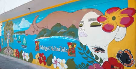 The Guam Green Growth (G3) initiative at the University of Guam unveiled its first Art Corps mural on Friday, February 2, in Yona.