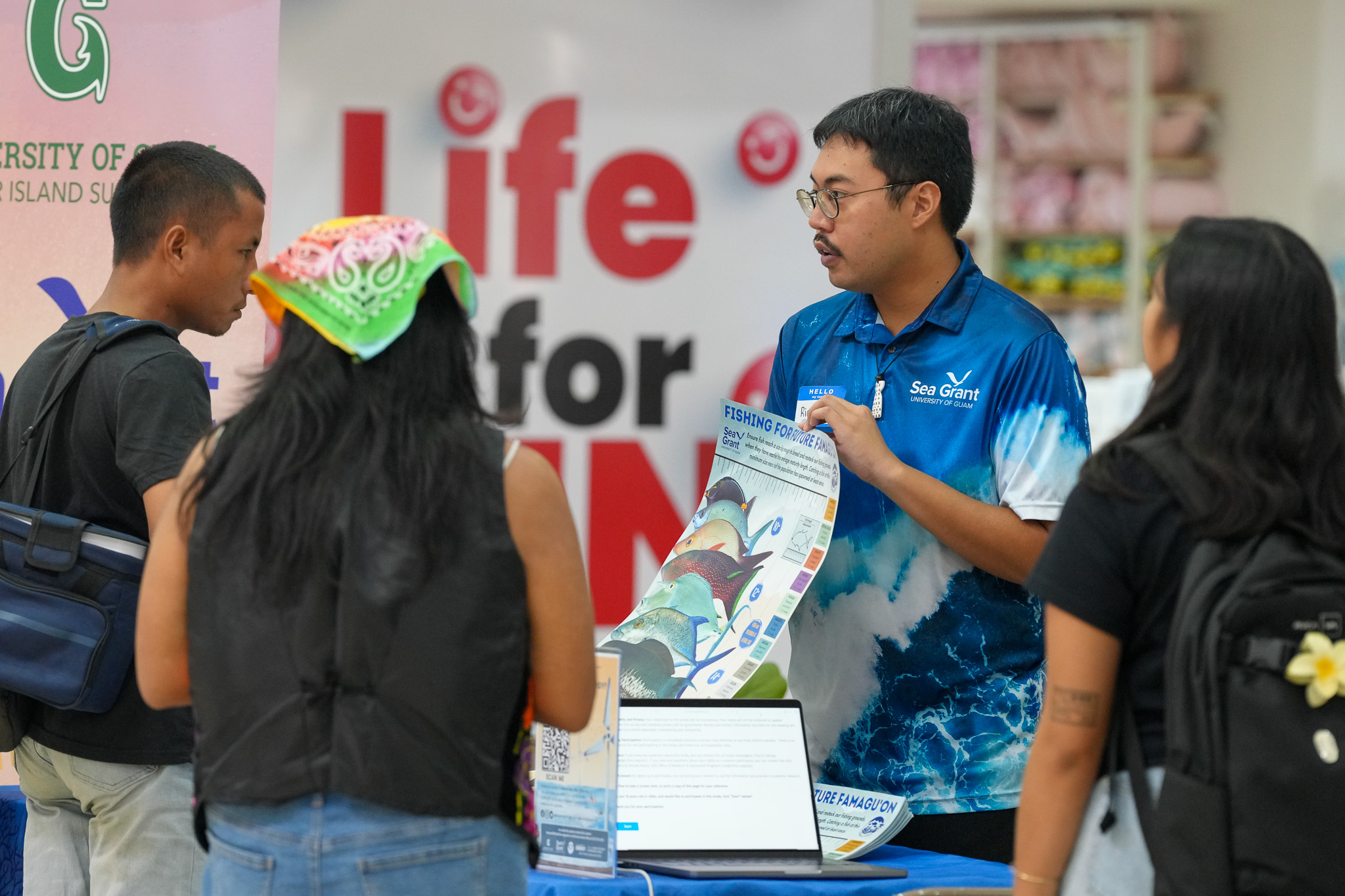 Community members participate during event