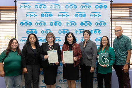 The pathway allows associate degree holders from GCC to continue toward a bachelor's at UOG.