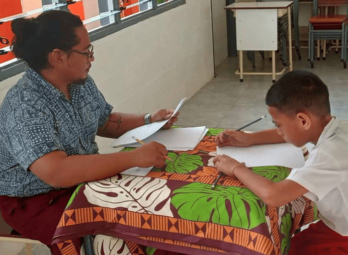 UOG alumnus Lazaro Quinata taught English in Samoa as a Peace Corps volunteer.