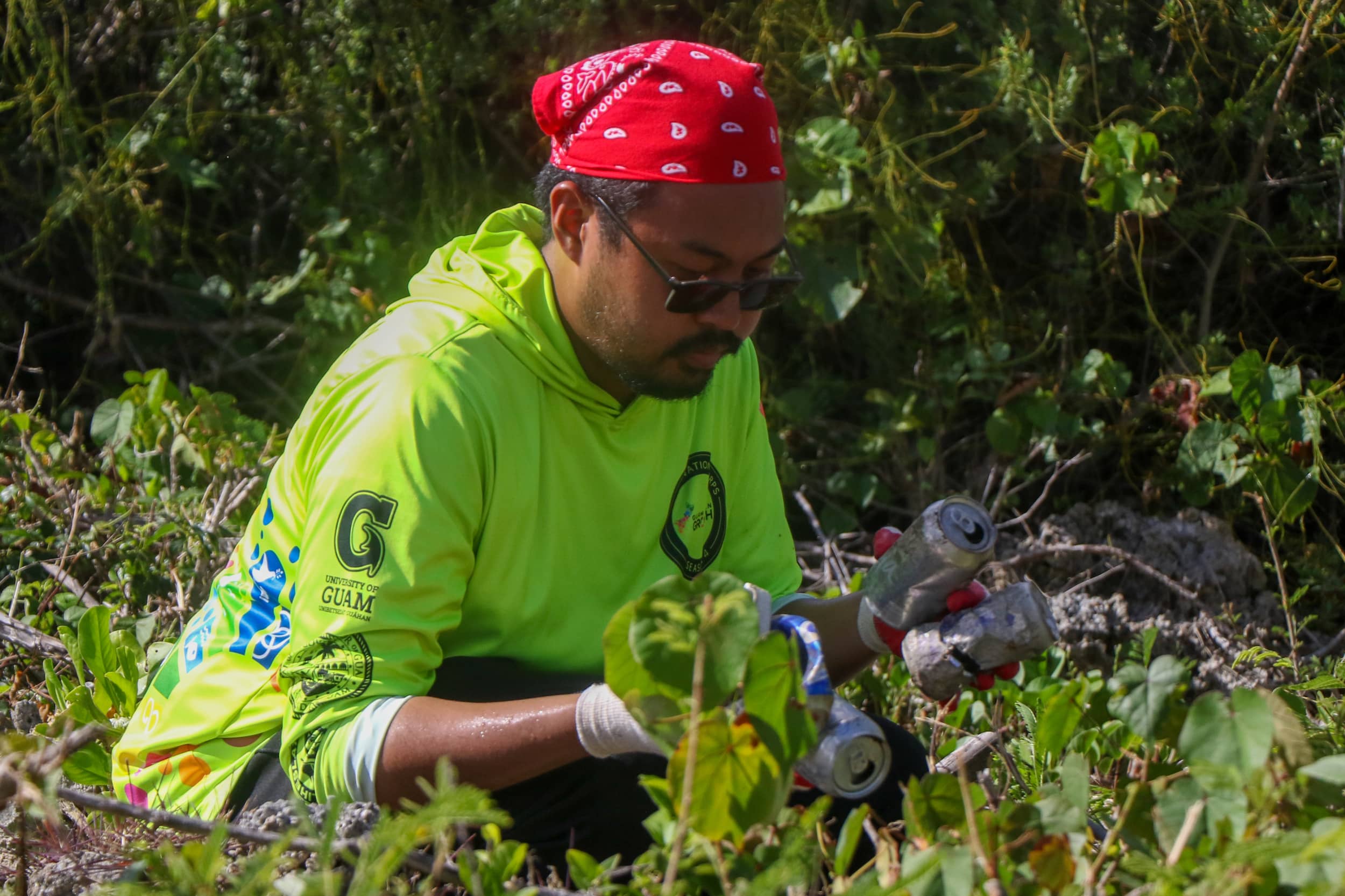 Rico Lizama of the Guam Green Growth Conservation Corps’ fourth season