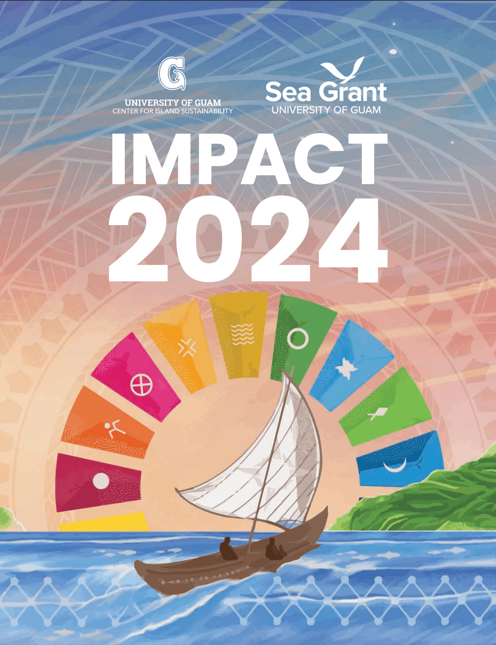 The UOG CIS and Sea Grant Impact 2024 book cover