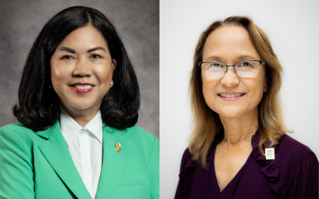 Left, Dr. Anita Borja Enriquez, Right, Dr. Alicia Aguon