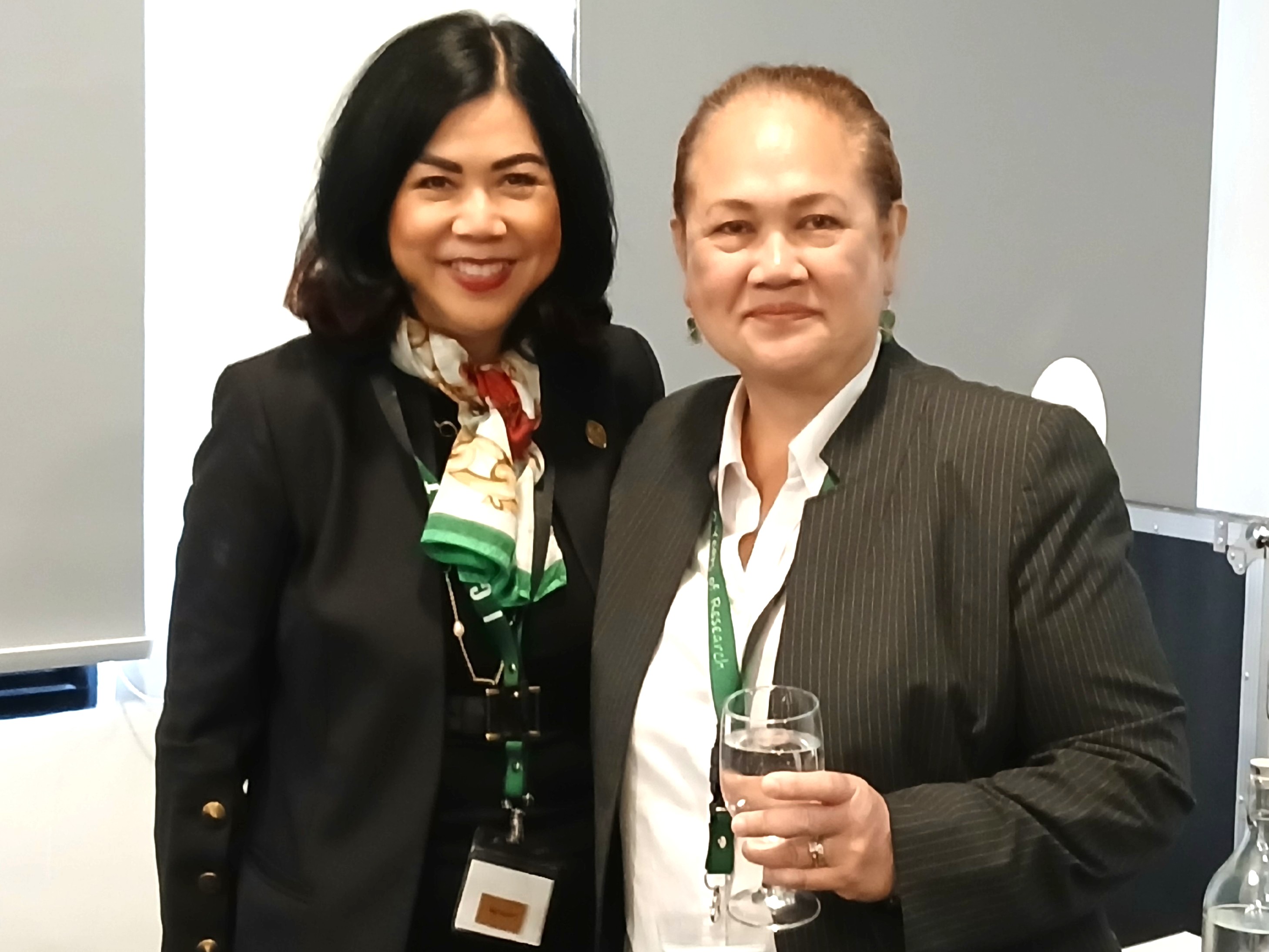 UOG President Dr. Anita Borja Enriquez and Dr. Claret Ruane