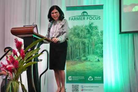 University of Guam President Anita Borja Enriquez welcomes farmers, agricultural professionals