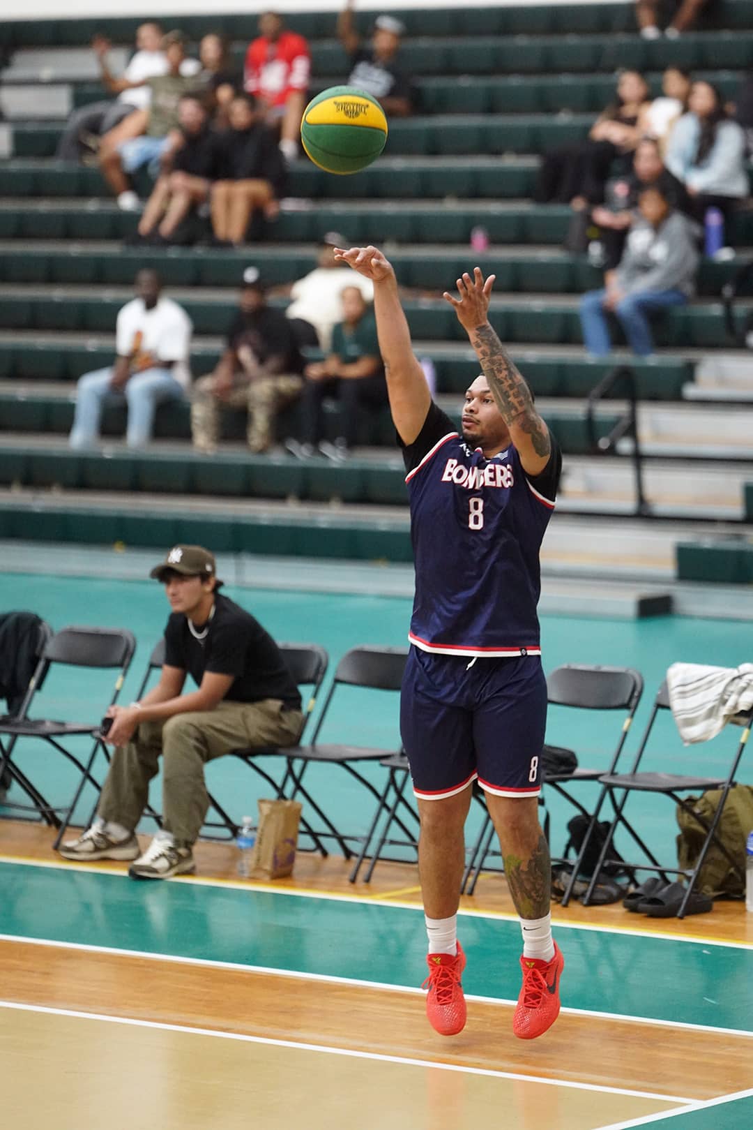 Charles Wingate shooting a 3-pointer