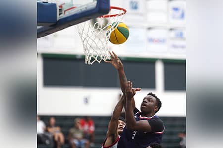 Khieron Wiley controlled the boards on the championship night for KFC Bombers