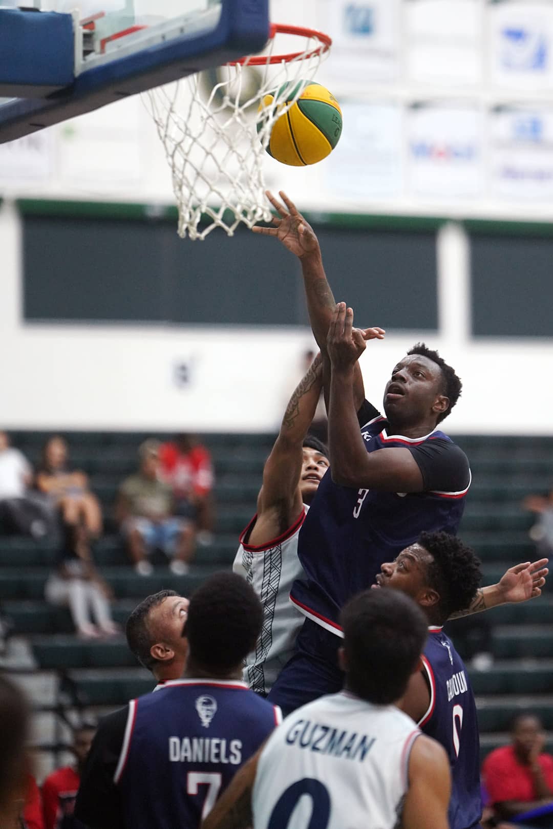 Khieron Wiley going for a lay up