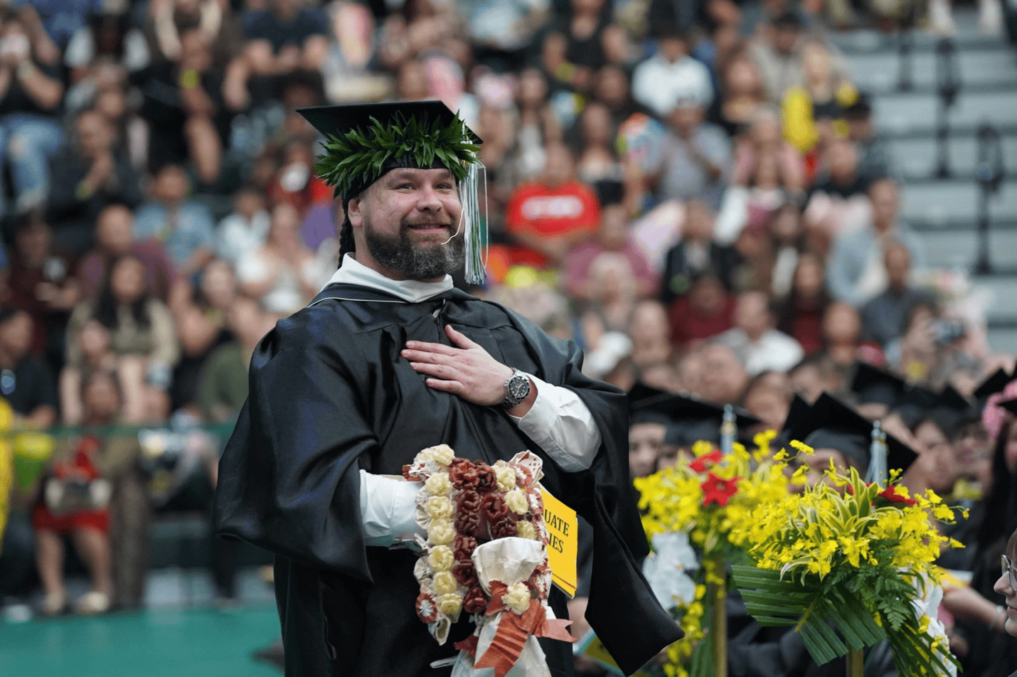 Masters graduate James Whippy