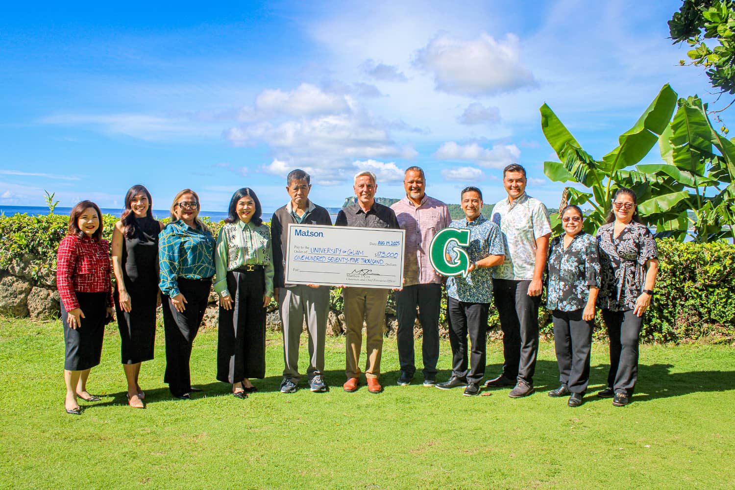 Matson and UOG leadership come together in Mangilao on Aug. 14