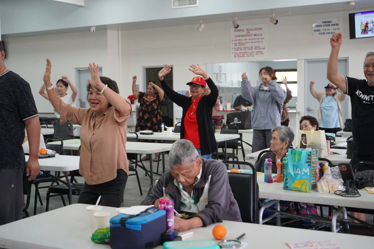 Seniors at the Tamuning Senior Center