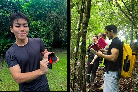 William Minami and Jose Simpson returned this week from a transformative semester abroad.