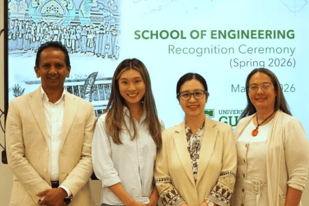 Dr. Hiroshan Hettiarachchi joins Dr. Do and the first Construction Management student