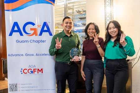 UOG was recently awarded the Platinum Award for Excellence in Citizen-Centric Reporting