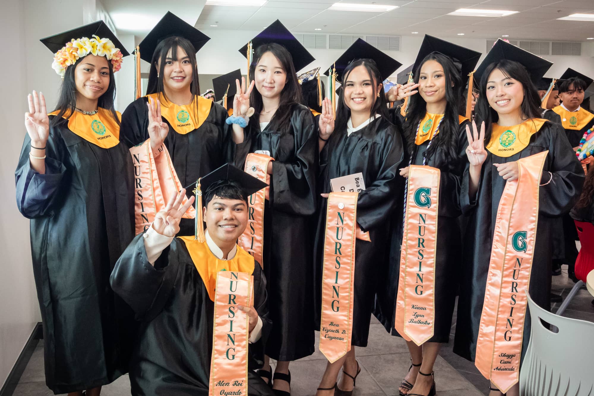 Nursing graduates from the University of Guam 
