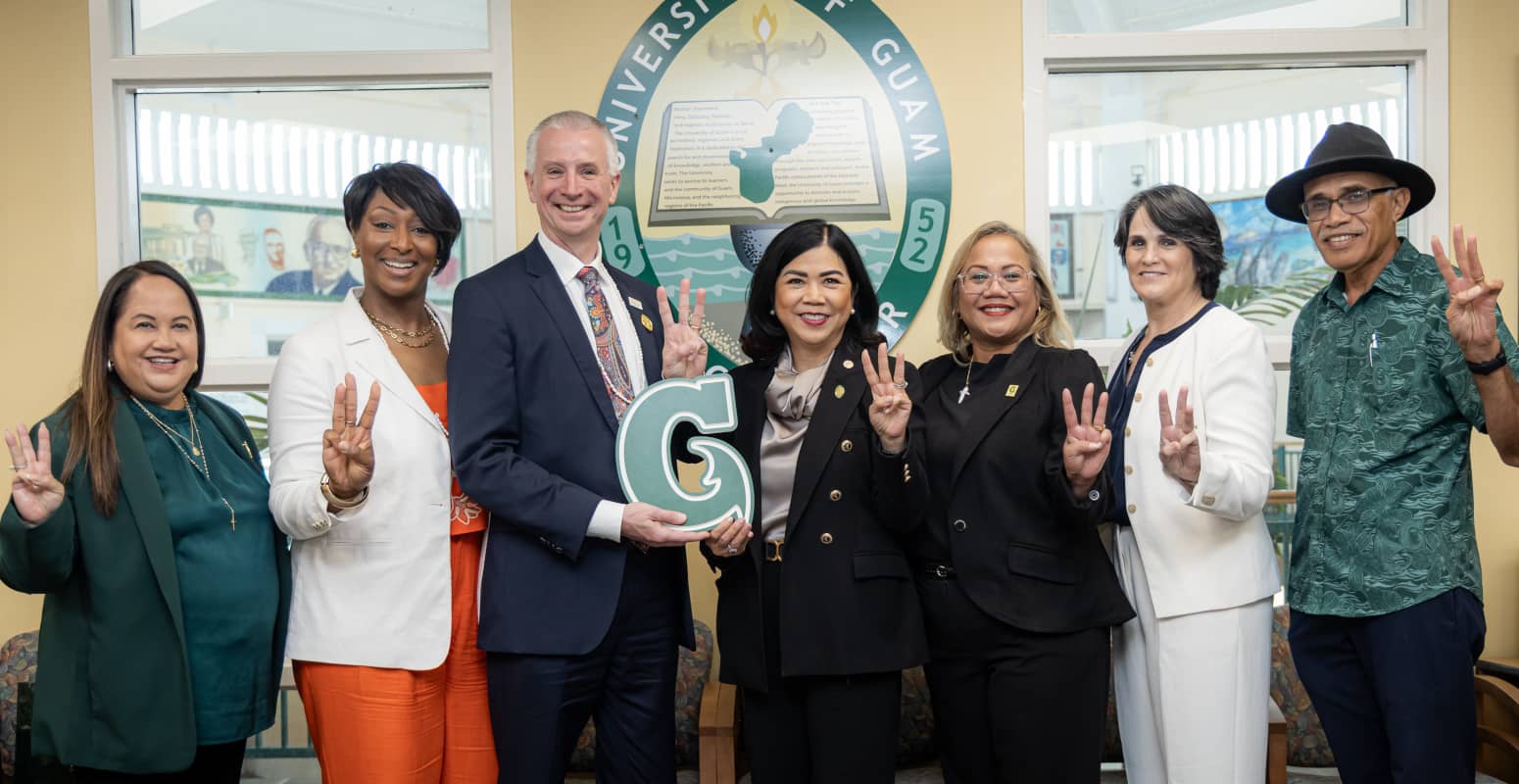 Guam and UOG leaders with NYIT leadership