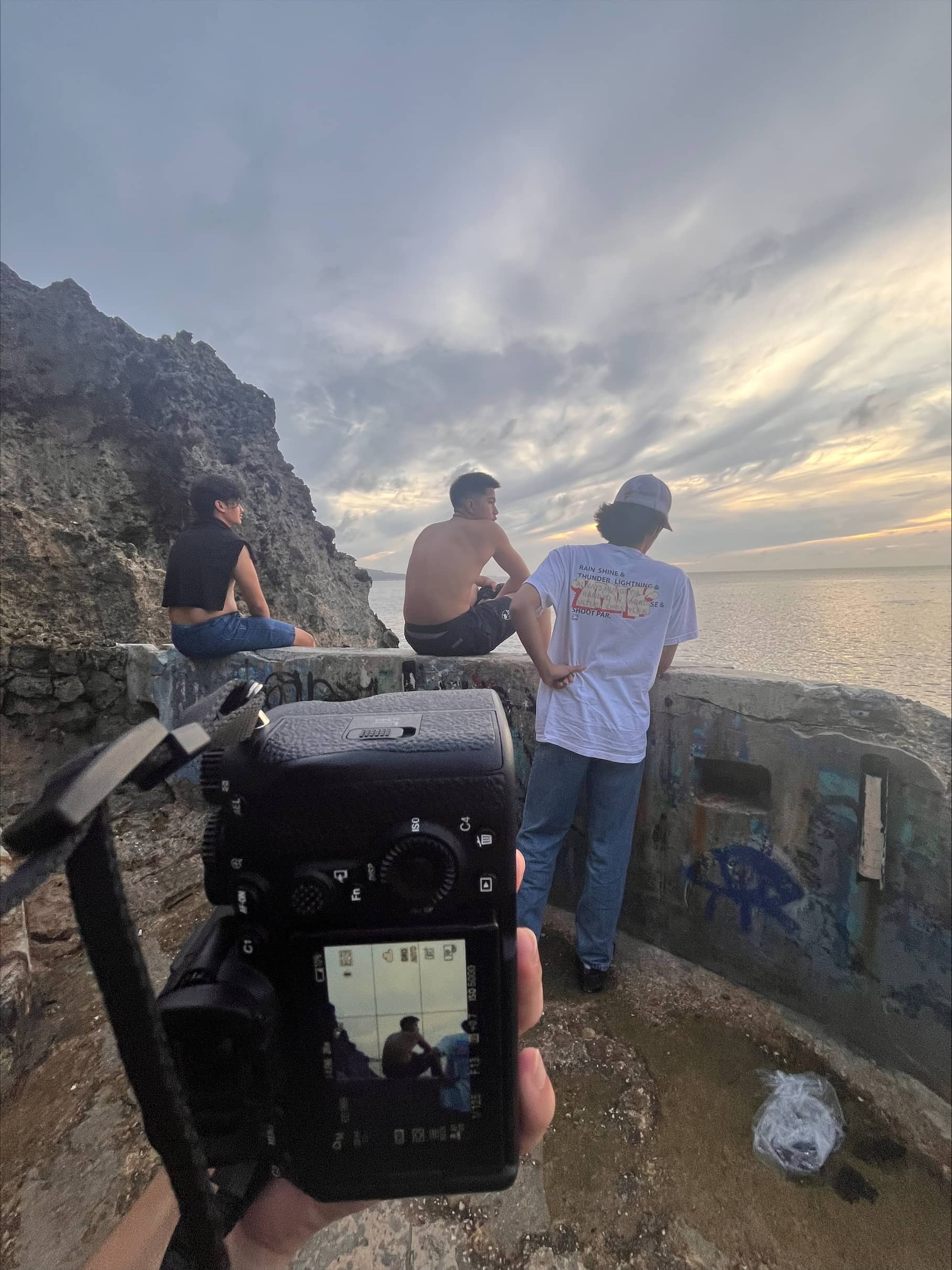 Ethan Dela Cruz behind the scenes