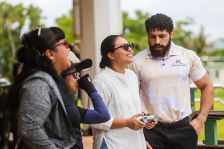 MAGIC Lab Extension Associate Annisa Lujan pilots a drone