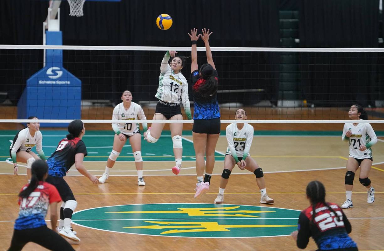 Lady Tritons is going to serve.