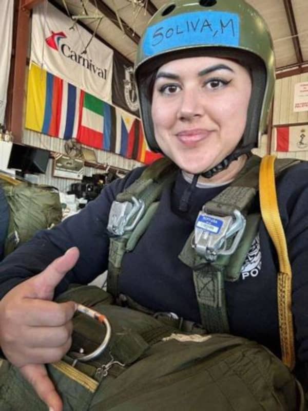 Mary's selfie during training