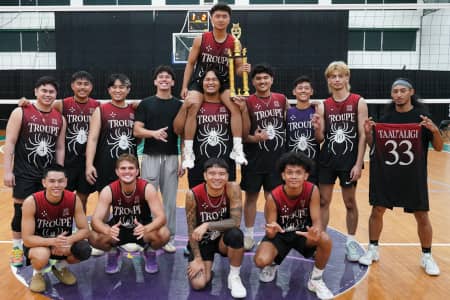The Phantoms stunned the top-seeded UOG Tritons with a thrilling 3–2 victory to claim the Triton Men’s Volleyball League championship at the UOG Calvo Field House. The Andersen Bombers secured third place over Southern Sutteru, while Calvin Laxamana of the Phantoms earned league MVP honors.