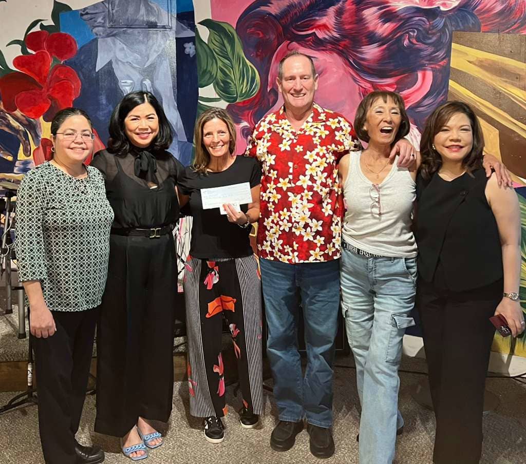 Patrica Feore with Dr. Anita Borja Enriquez with others