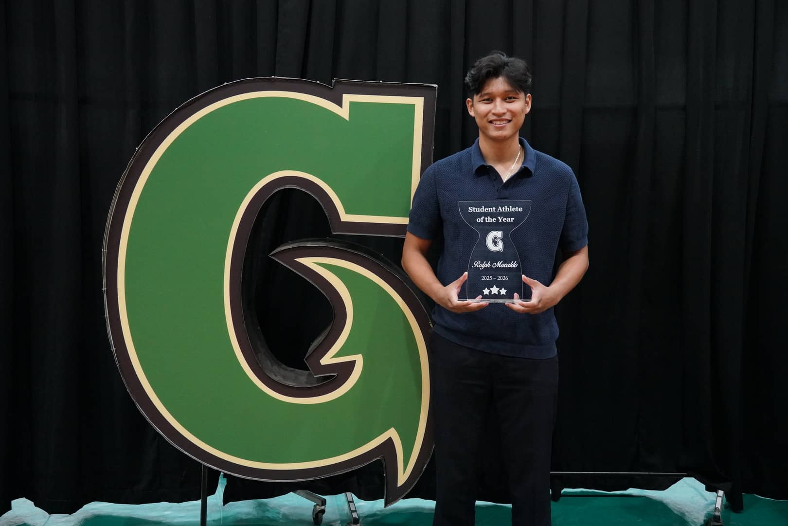 Student-Athlete of the Year and Men's Basketball Most Valuable Player - Raplh Macaldo