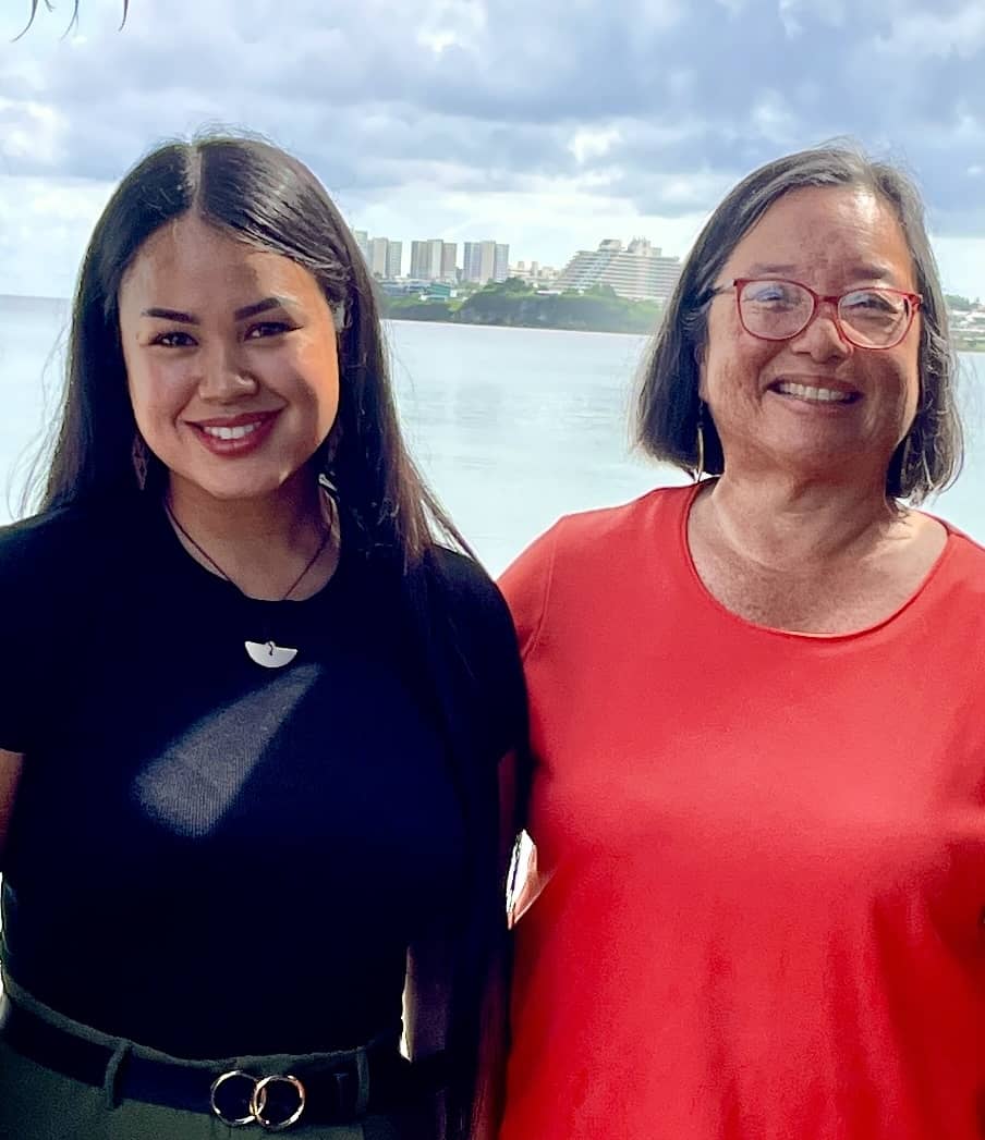 Makaelah Blas with faculty mentor