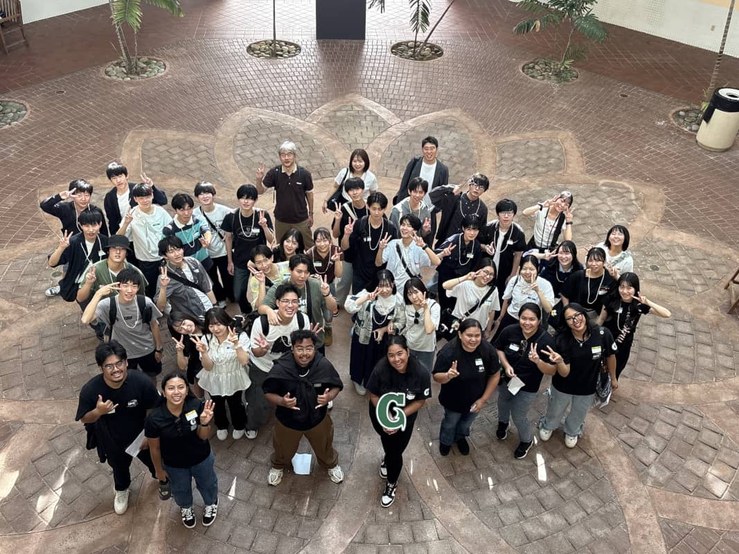 Iwata Higashi High School students at UOG