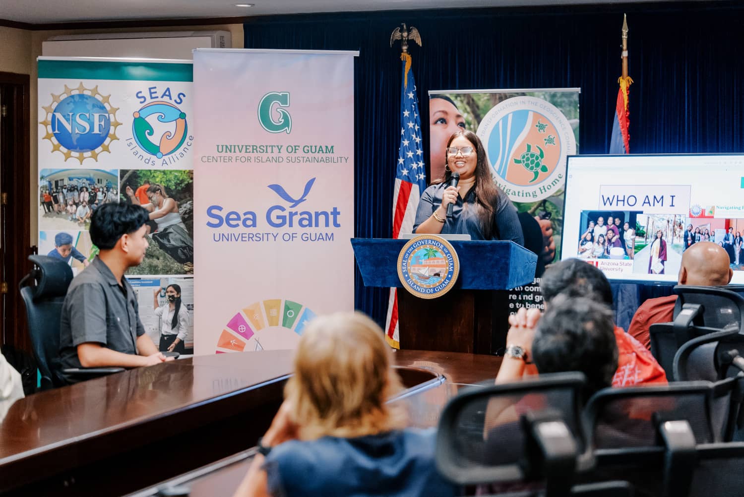 NSF Navigating Home fellow Preya Camacho presents on her work