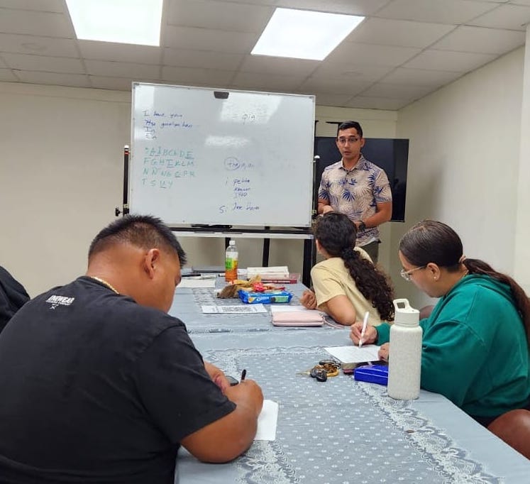 Cody Lizama teaching